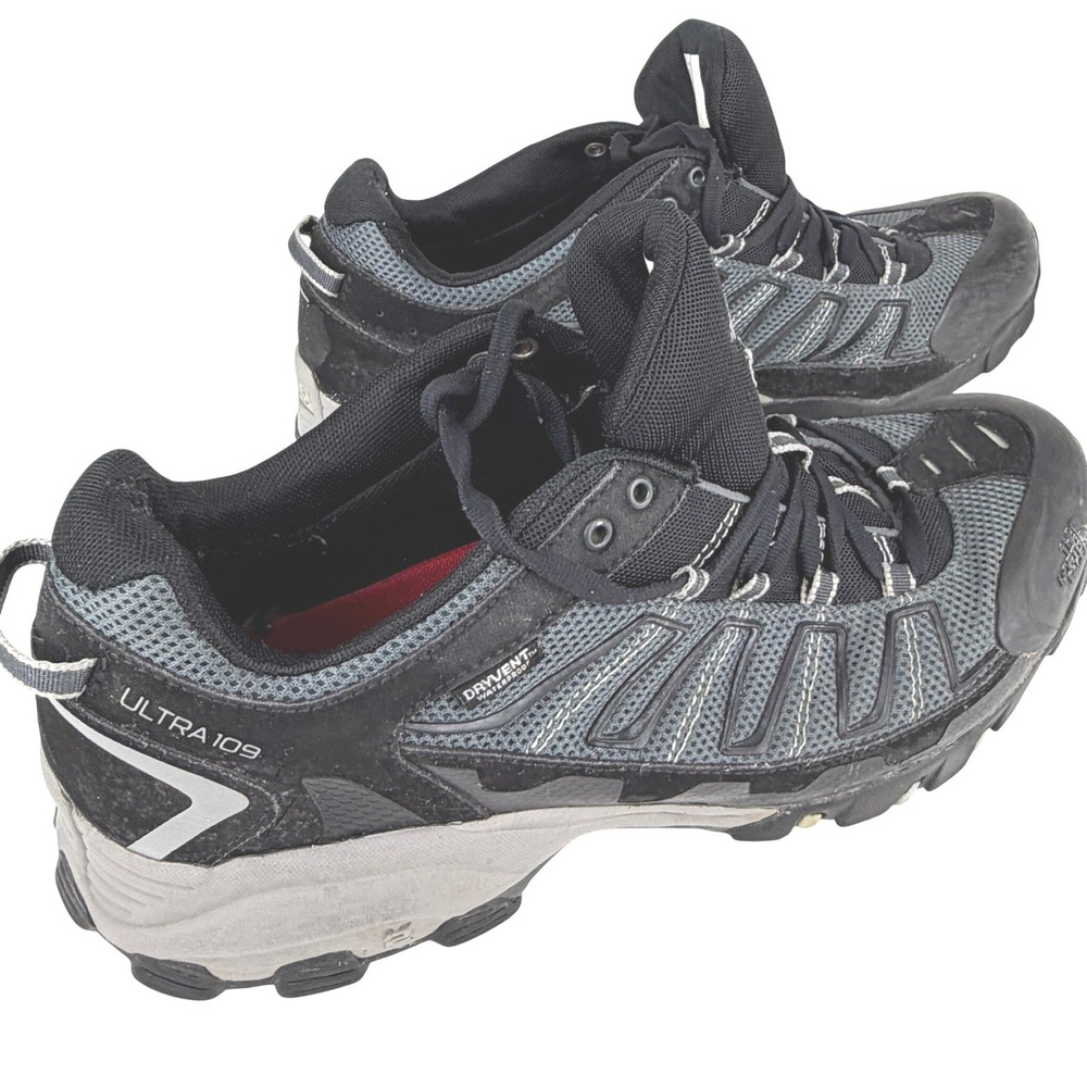 The North Face Ultra 109 DryVent Waterproof Hiking Shoes Mens 11.5 Black Gray